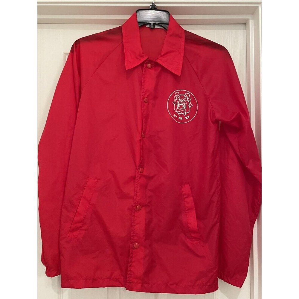 Vintage Campus Pro Action Fresno State Coach Jacket Mens (S)FSU Bulldogs 70s 80s